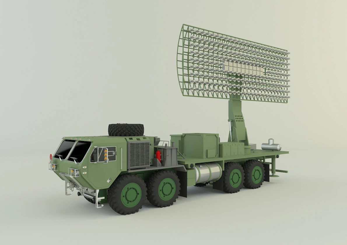 Assy hemtt A4 with radar 3D Model .c4d .max .obj .3ds .fbx .stl .blend