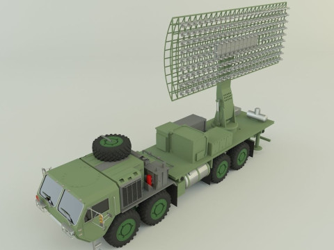 Assy hemtt A4 with radar 3D Model