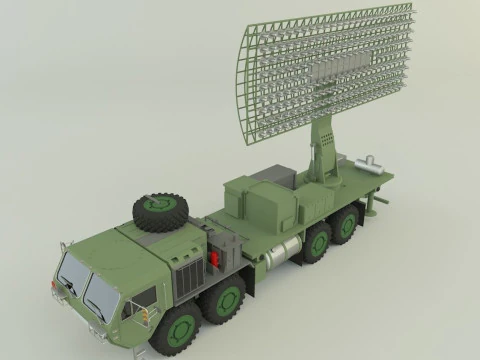 Assy hemtt A4 with radar 3D Model