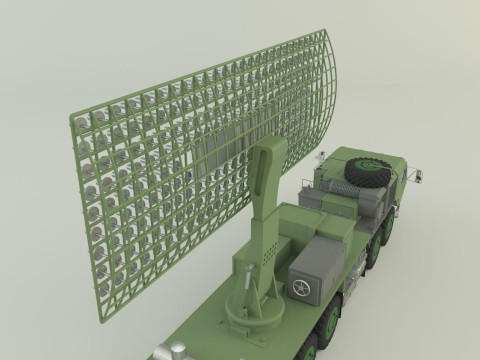 Assy hemtt A4 with radar 3D Model