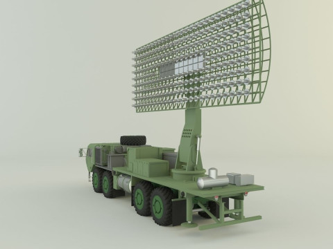 Assy hemtt A4 with radar 3D Model