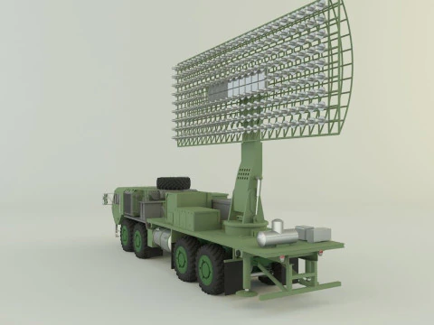 Assy hemtt A4 with radar 3D Model