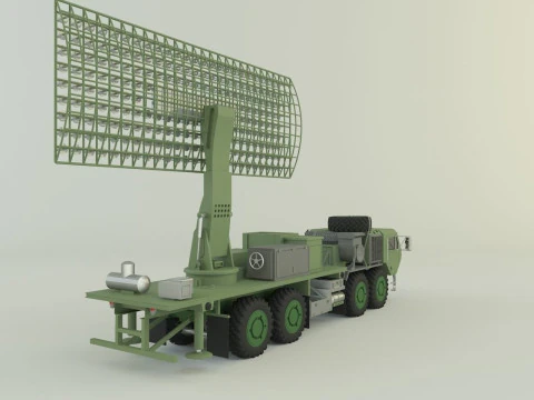 Assy hemtt A4 with radar 3D Model