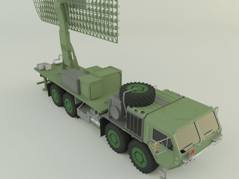 Assy hemtt A4 with radar 3D Model