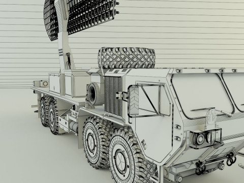 Assy hemtt A4 with radar 3D Model