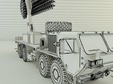 Assy hemtt A4 with radar 3D Model