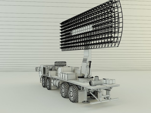 Assy hemtt A4 with radar 3D Model