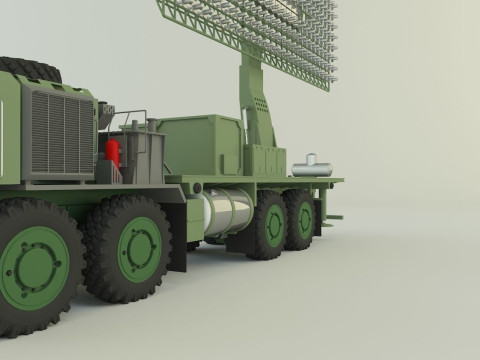 Assy hemtt A4 with radar 3D Model