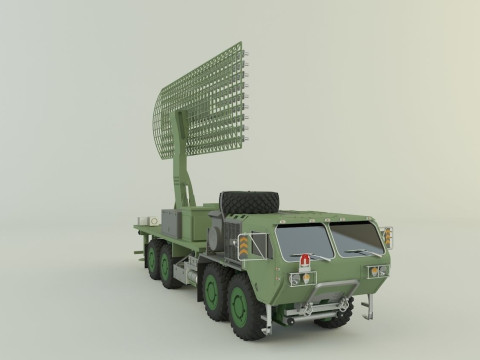 Assy hemtt A4 with radar 3D Model