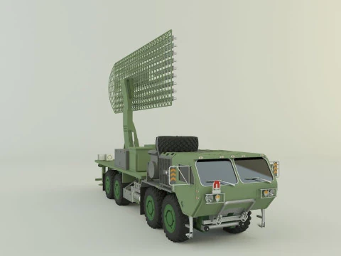 Assy hemtt A4 with radar 3D Model