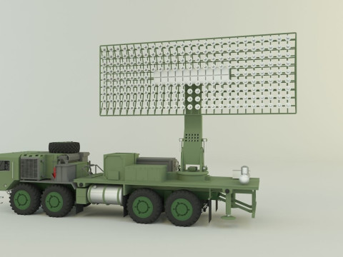 Assy hemtt A4 with radar 3D Model
