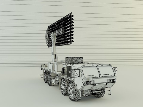 Assy hemtt A4 with radar 3D Model