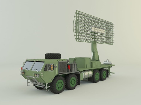 Assy hemtt A4 with radar 3D Model