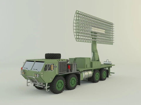 Assy hemtt A4 with radar 3D Model
