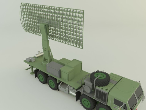 Assy hemtt A4 with radar 3D Model