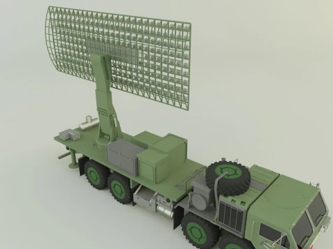 Assy hemtt A4 with radar 3D Model