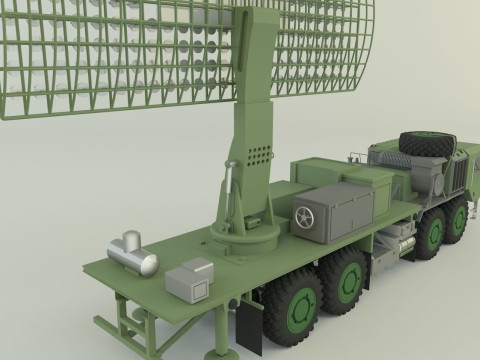 Assy hemtt A4 with radar 3D Model