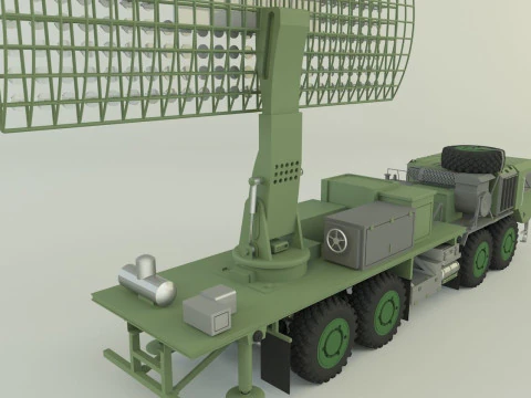 Assy hemtt A4 with radar 3D Model