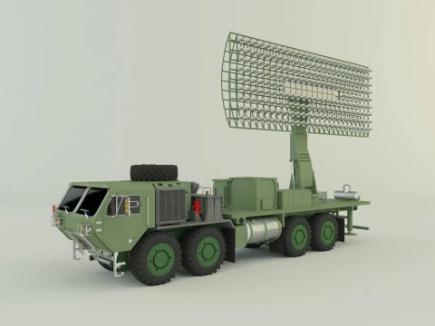 Assy hemtt A4 with radar 3D Model