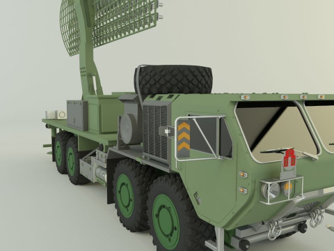 Assy hemtt A4 with radar 3D Model