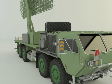 Assy hemtt A4 with radar 3D Model