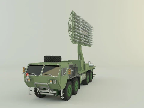 Assy hemtt A4 with radar 3D Model
