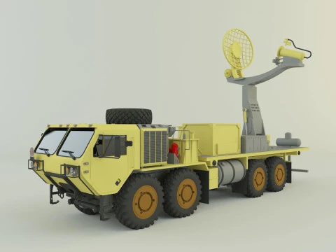 Assy hemtt A4 with radar 2 3D Model