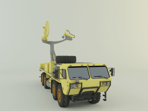Assy hemtt A4 with radar 2 Model 3D