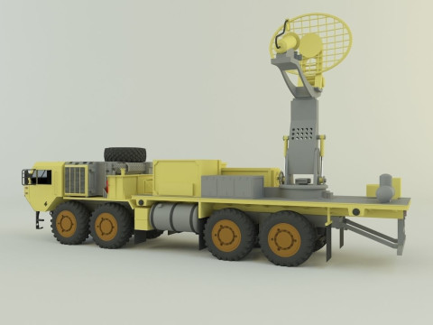 Assy hemtt A4 with radar 2 Model 3D