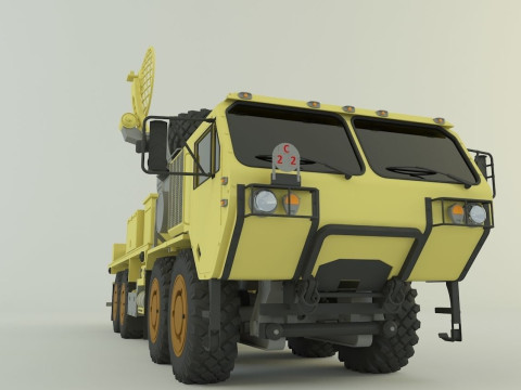 Assy hemtt A4 with radar 2 Model 3D