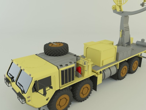 Assy hemtt A4 with radar 2 Model 3D