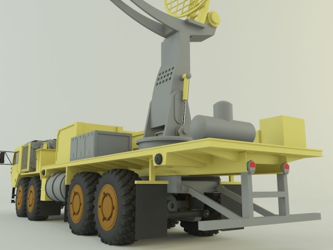 Assy hemtt A4 with radar 2 Model 3D