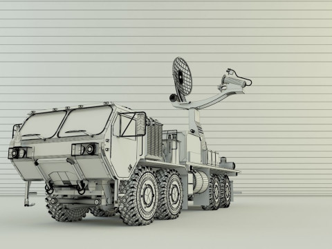 Assy hemtt A4 with radar 2 Model 3D
