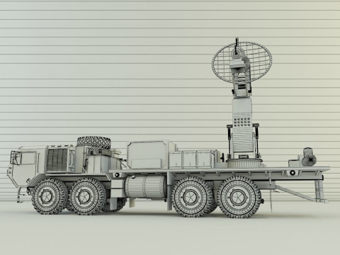 Assy hemtt A4 with radar 2 Model 3D