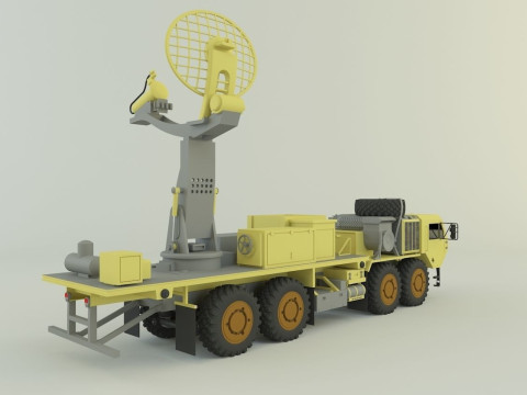 Assy hemtt A4 with radar 2 Model 3D