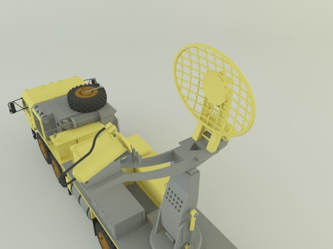 Assy hemtt A4 with radar 2 Model 3D