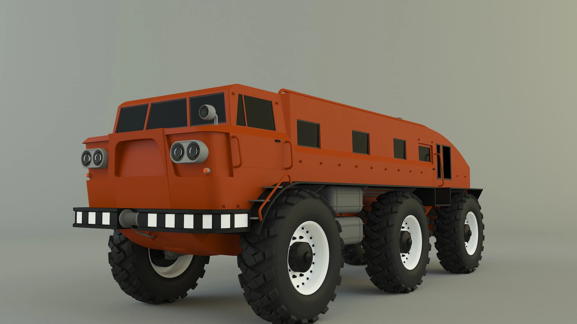 ZIL E167 軍用車両 3Dモデル .c4d .max .obj .3ds .fbx .stl .blend 