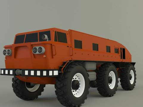 ZIL E167 military Vehicle 3Dモデル