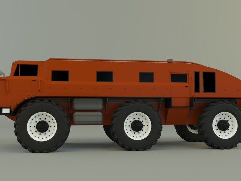 ZIL E167 military Vehicle 3Dモデル