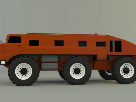 ZIL E167 軍用車両 3Dモデル