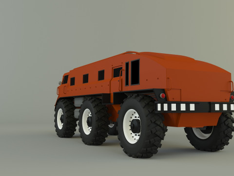 ZIL E167 military Vehicle 3Dモデル