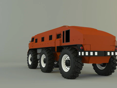 ZIL E167 軍用車両 3Dモデル