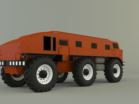 ZIL E167 military Vehicle 3Dモデル