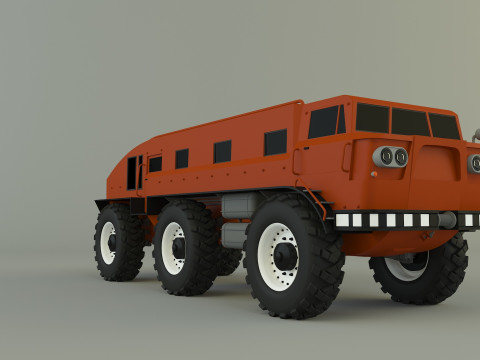 ZIL E167 military Vehicle 3Dモデル