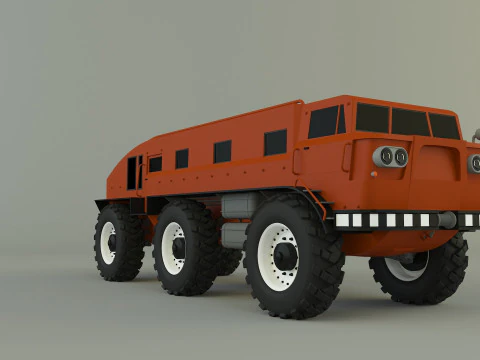ZIL E167 軍用車両 3Dモデル