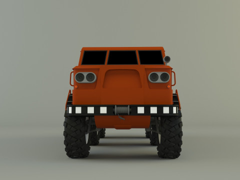 ZIL E167 military Vehicle 3Dモデル