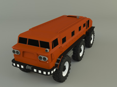 ZIL E167 military Vehicle 3Dモデル