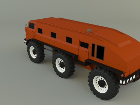 ZIL E167 military Vehicle 3Dモデル