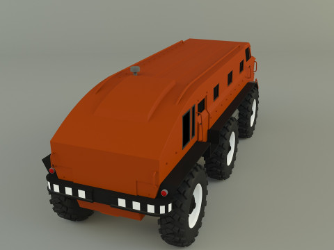 ZIL E167 military Vehicle 3Dモデル