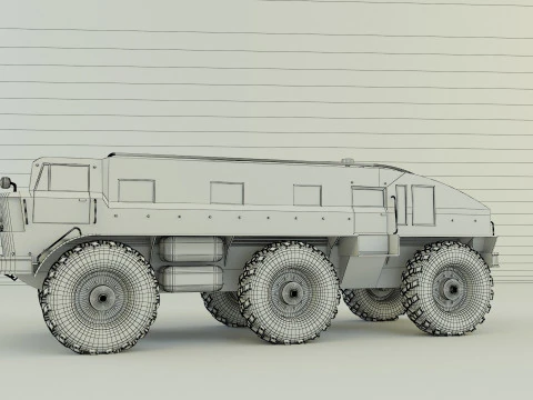 ZIL E167 軍用車両 3Dモデル
